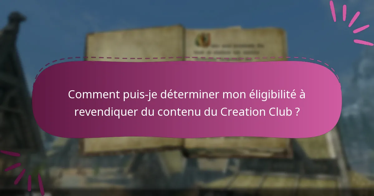 Quelles nouvelles sorties sont disponibles dans le Creation Club ?