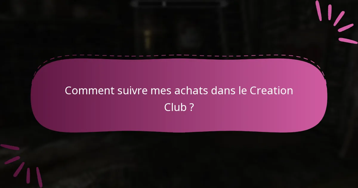 Comment puis-je gérer mes crédits dans le Creation Club ?
