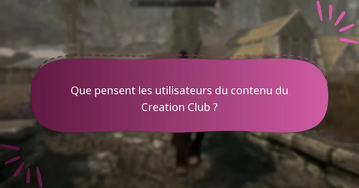 Quels sont les articles du Creation Club les plus populaires ?