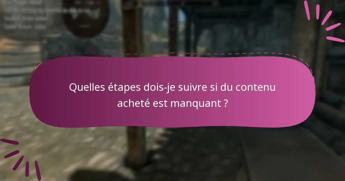 Quels bugs courants affectent le gameplay après avoir utilisé le contenu du Creation Club ?